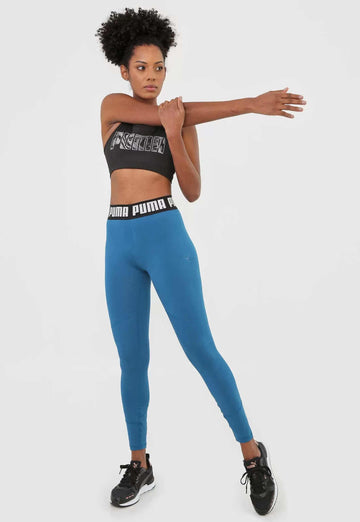 Calça Legging Train Favorite Elastic Puma - Azul Outlet