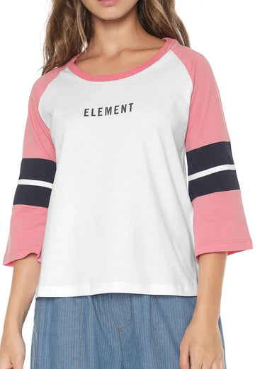 Blusa Manga Longa Candy Element - Rosa/branco