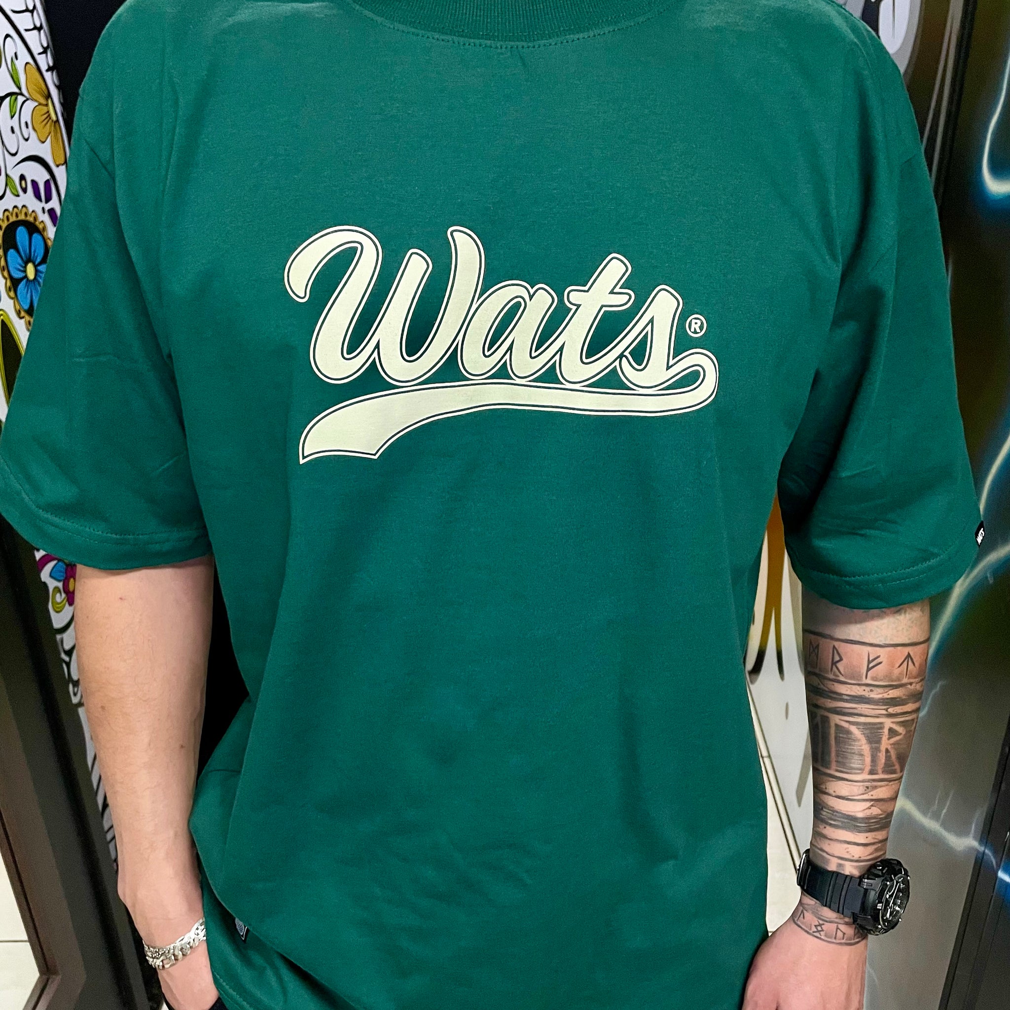 Camiseta Clean Wats Company Verde Musgo