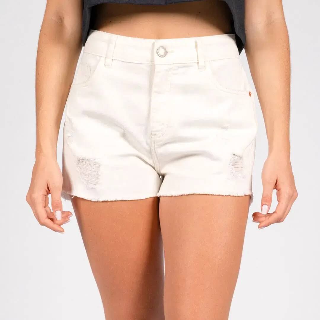 Shorts Sarja Vibe Freesurf - Branco