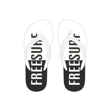 Chinelo P&B Freesurf Branco/Preto