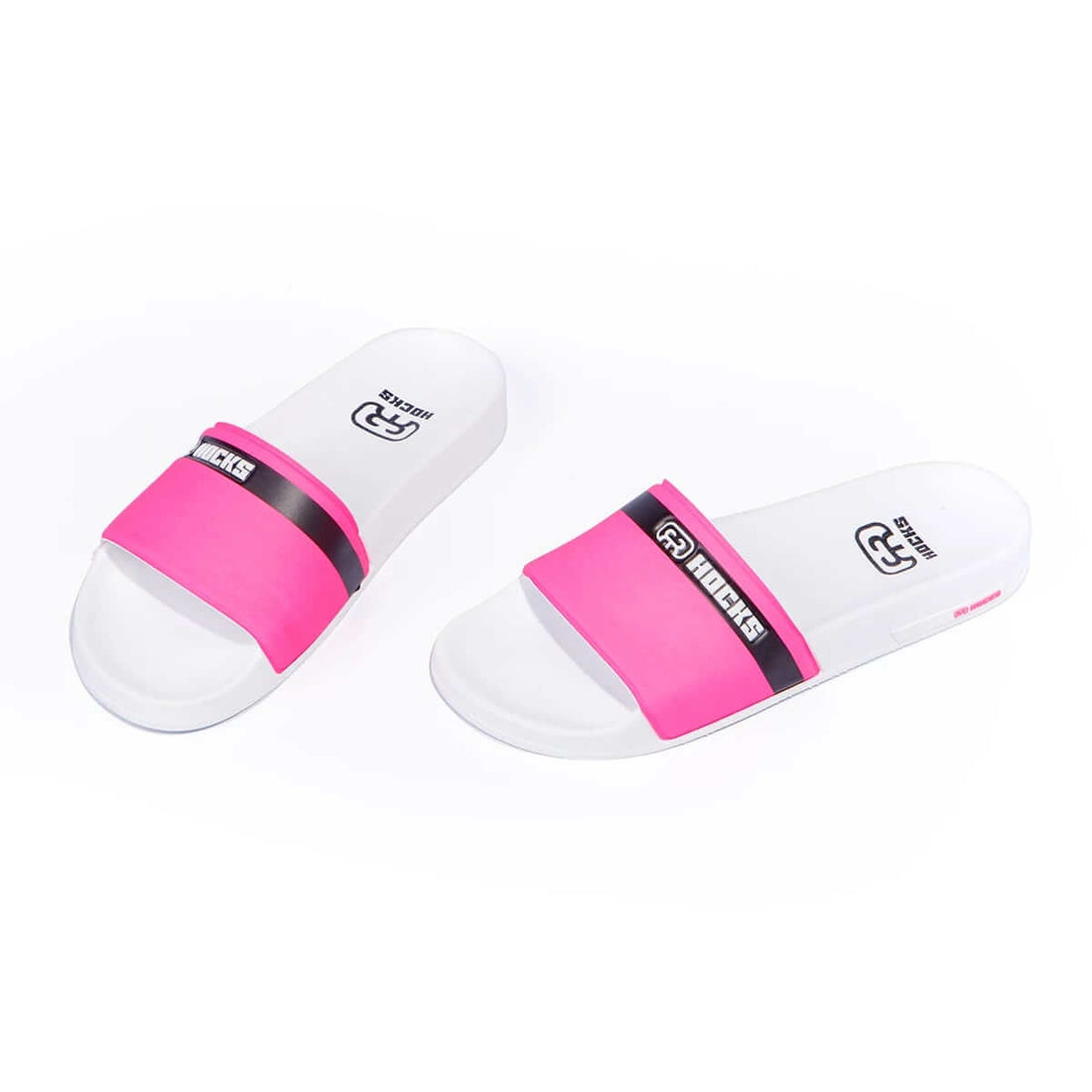 Chinelo Slide White Rosa Fluor Hocks Skate
