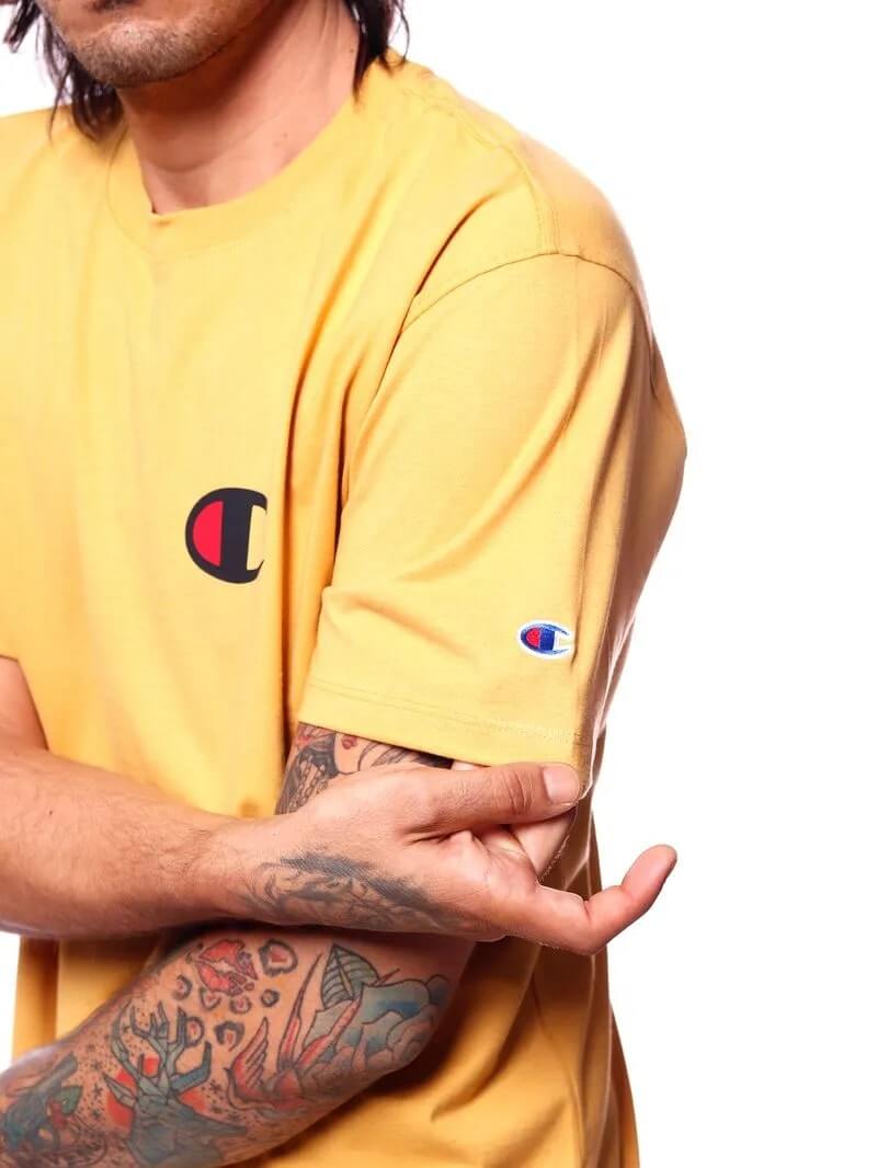 Camiseta Champion Logo C Ink Fall Gold