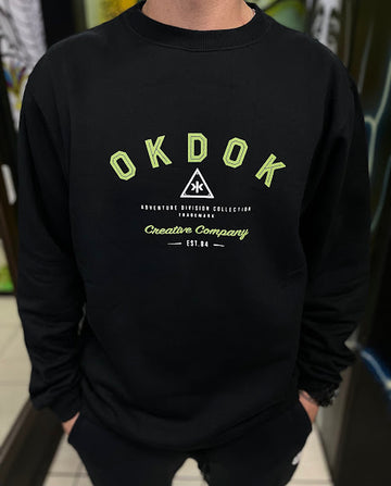 Moletom Careca Okdok - Preto/verde