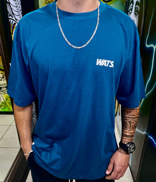 Camiseta Logo Boton Wats Company - Petróleo