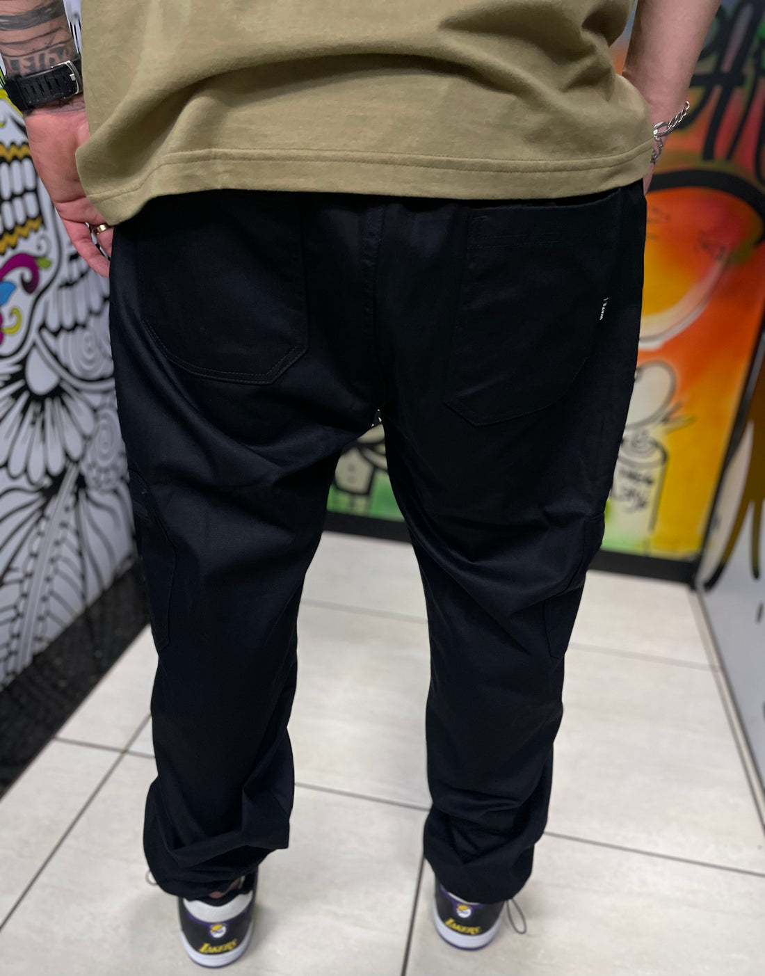 Calça Combat Cargo Wats Company Preto