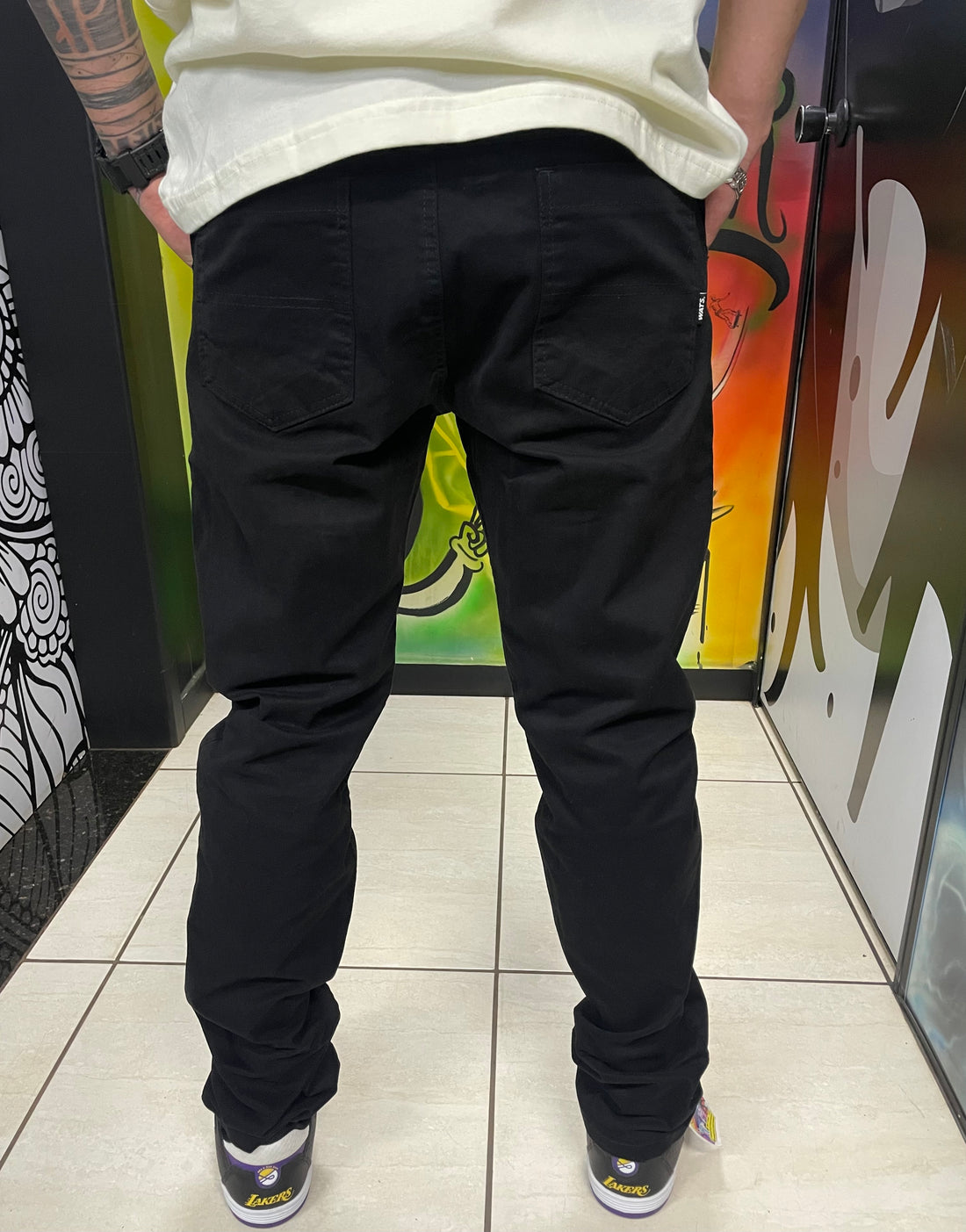 Calça Sarja Tradicional Wats Company Preta
