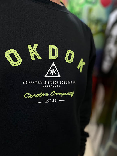 Moletom Careca Okdok - Preto/verde