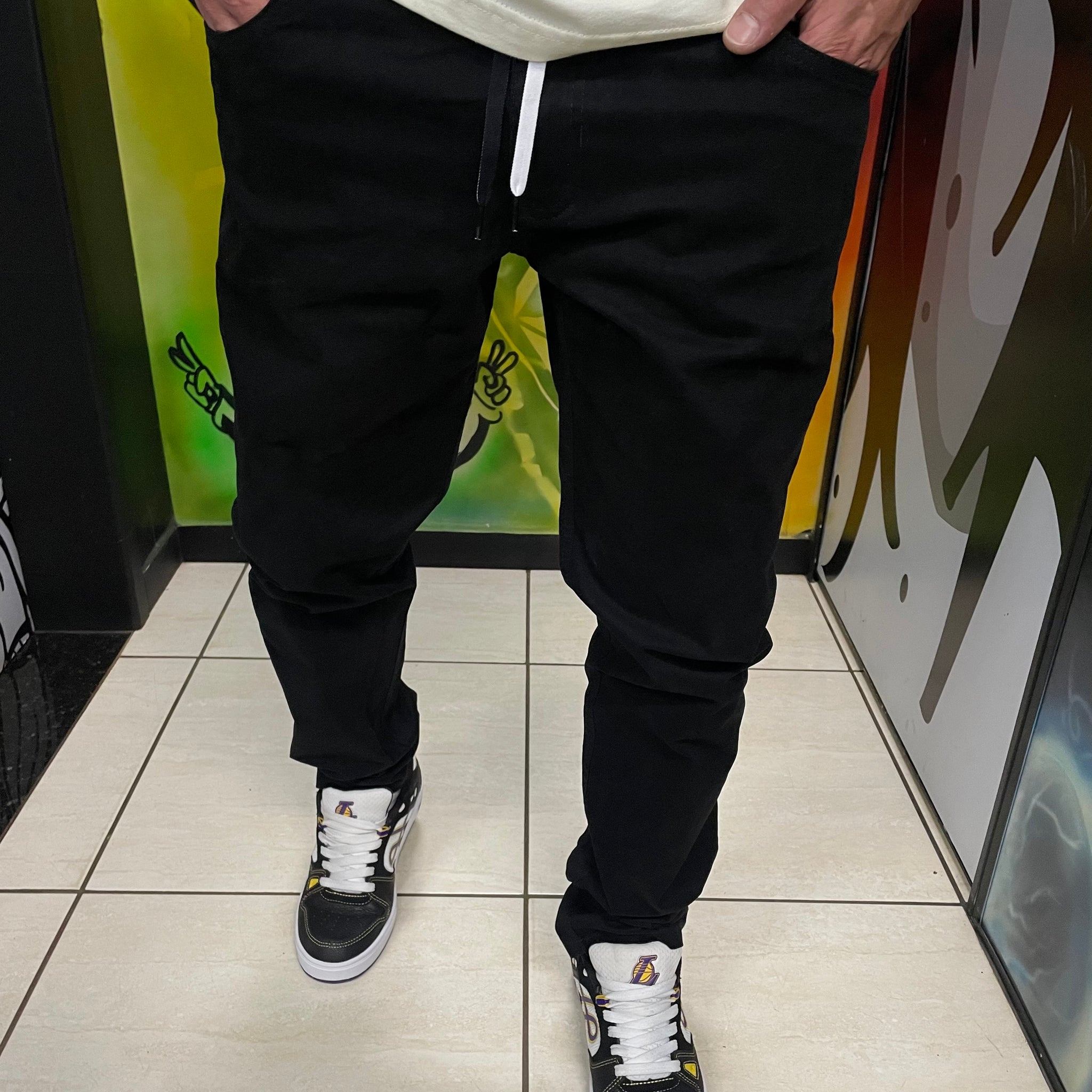 Calça Sarja Tradicional Wats Company Preta