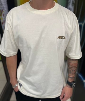 Camiseta Logo Boton Wats Company Off White