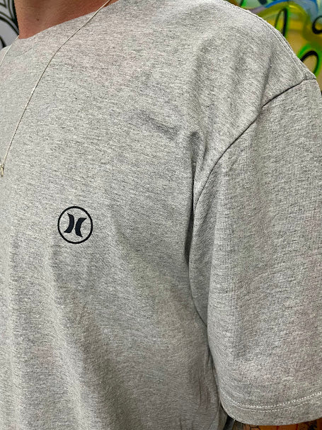 Camiseta Silk Mini Circle Icon Hurley - Mescla Cinza