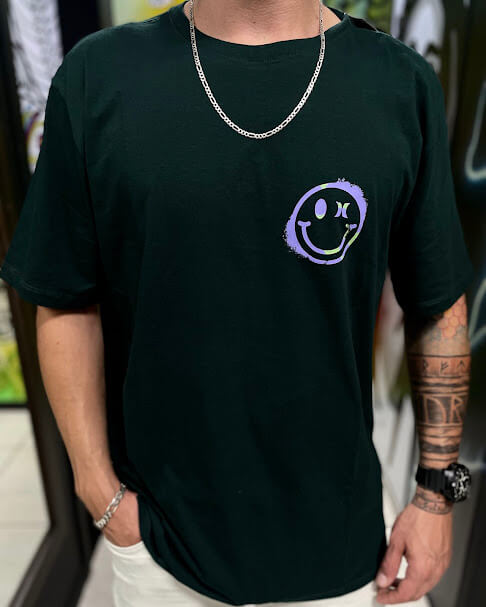 Camiseta Silk Dirty Smile Hurley - Militar
