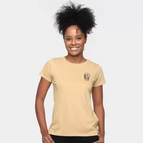 Camiseta Silk Lock Volcom - Kaki