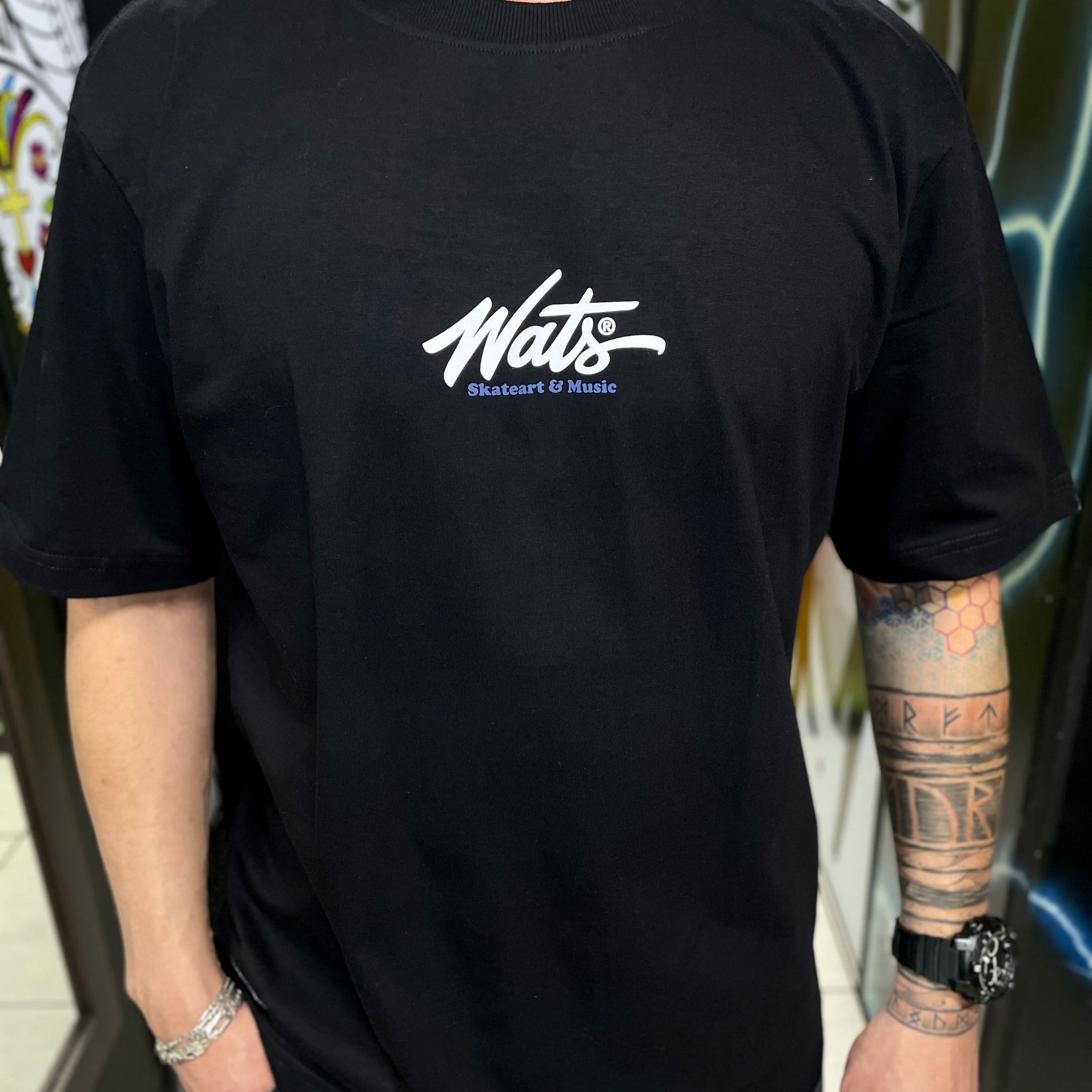 Camiseta Spray Wats Company Preto