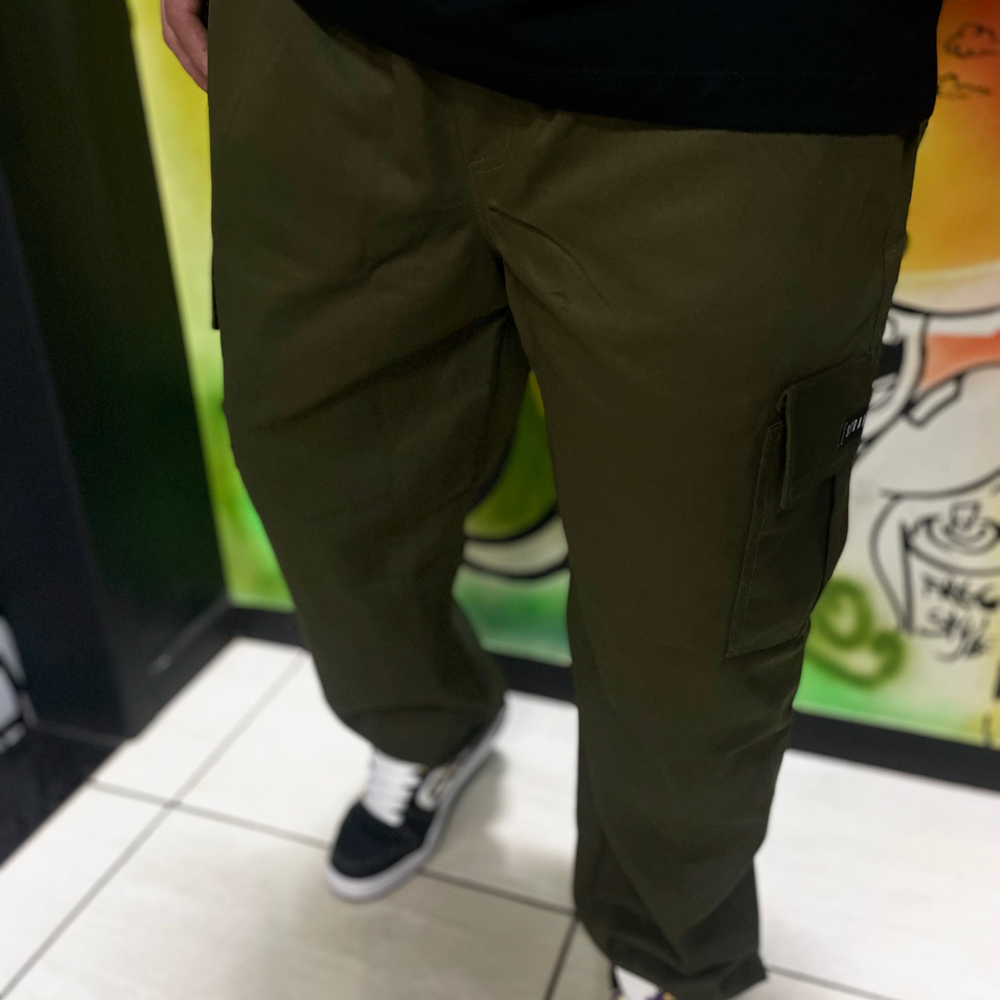 Calça Cargo Reta Stranger - Verde Musgo
