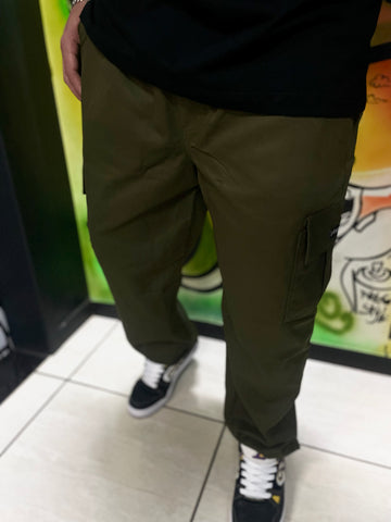 Calça Cargo Reta Stranger - Verde Musgo