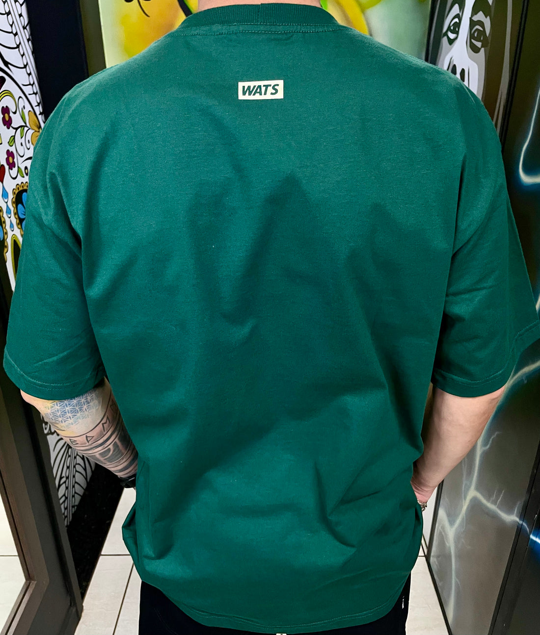 Camiseta Clean Wats Company Verde Musgo