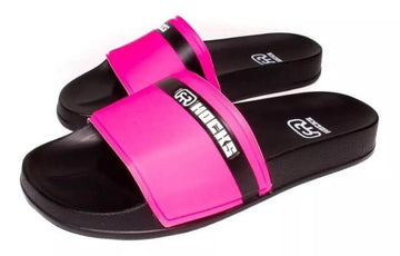 Chinelo Slide Black Rosa Fluor Hocks Skate