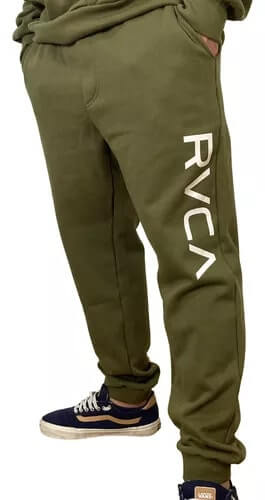 Calça Moletom Standard Rvca - Verde Militar Outlet