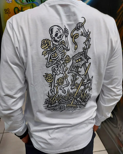 Camiseta Manga Longa Dance Element - Branco
