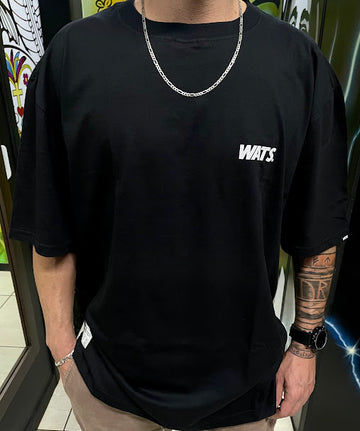 Camiseta Logo Boton Wats Company Preta