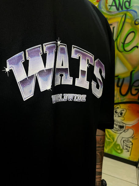 Camiseta College Wats Company - Preta