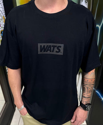 Camiseta Oversized Box Wats Company - Preta