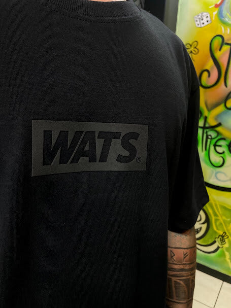 Camiseta Oversized Box Wats Company - Preta