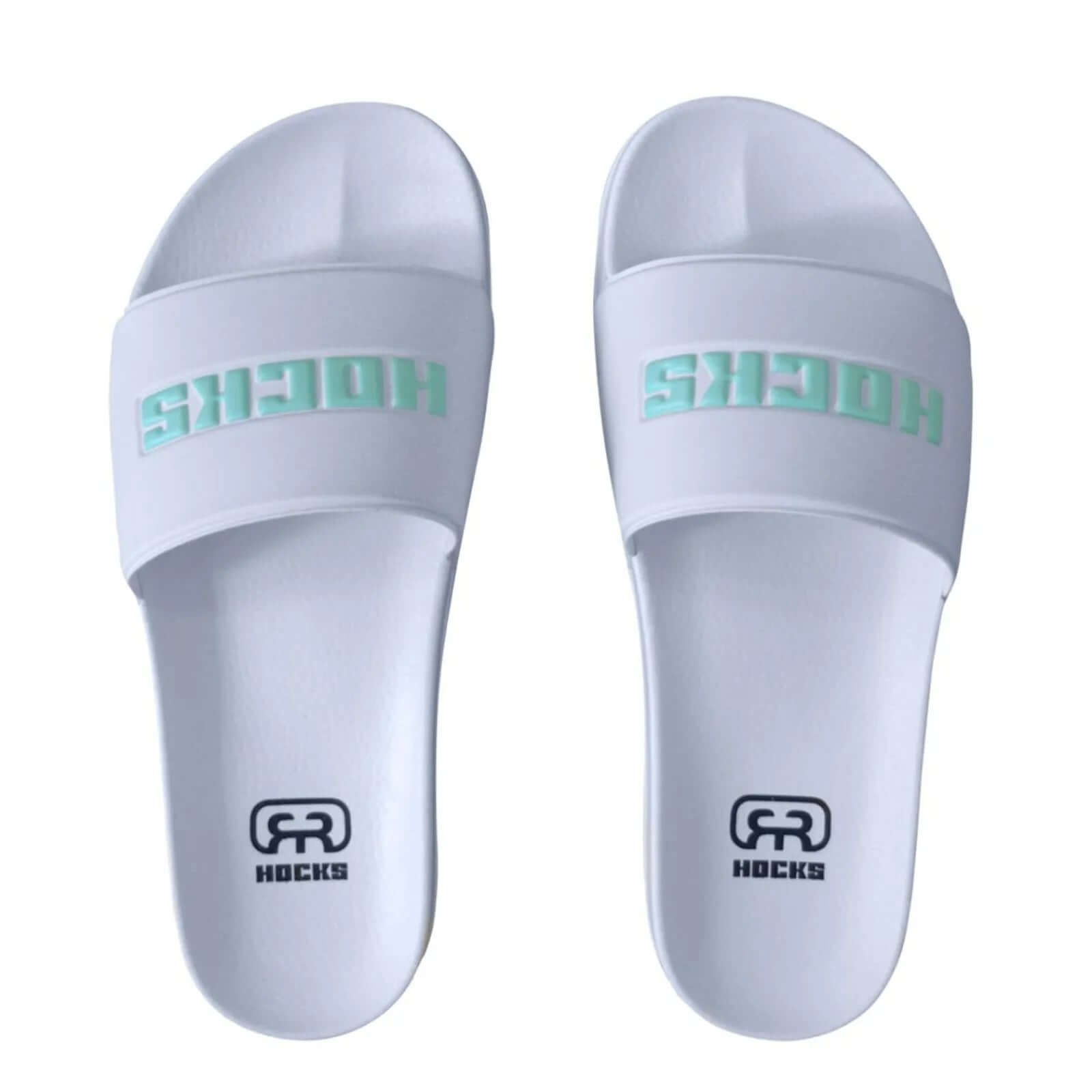 Chinelo Slide White Aqua Hocks Skate