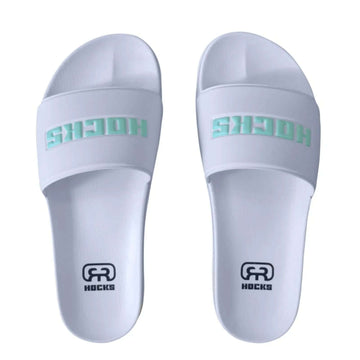 Chinelo Slide White Aqua Hocks Skate
