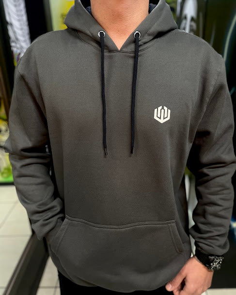 Moletom Canguru Logo Oficial John Roger - Cinza