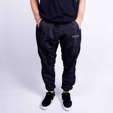 Calça Jogging Tactel Masculina Preta - Hocks Skate - Corta Vento com Detalhe Refletivo