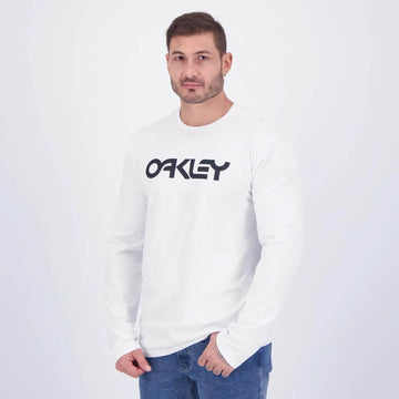Camiseta Manga Longa Mark Tee Oakley - Branca