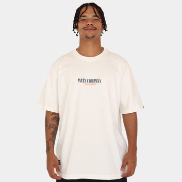 Camiseta Oversized Enjoy Wats Company - Off White