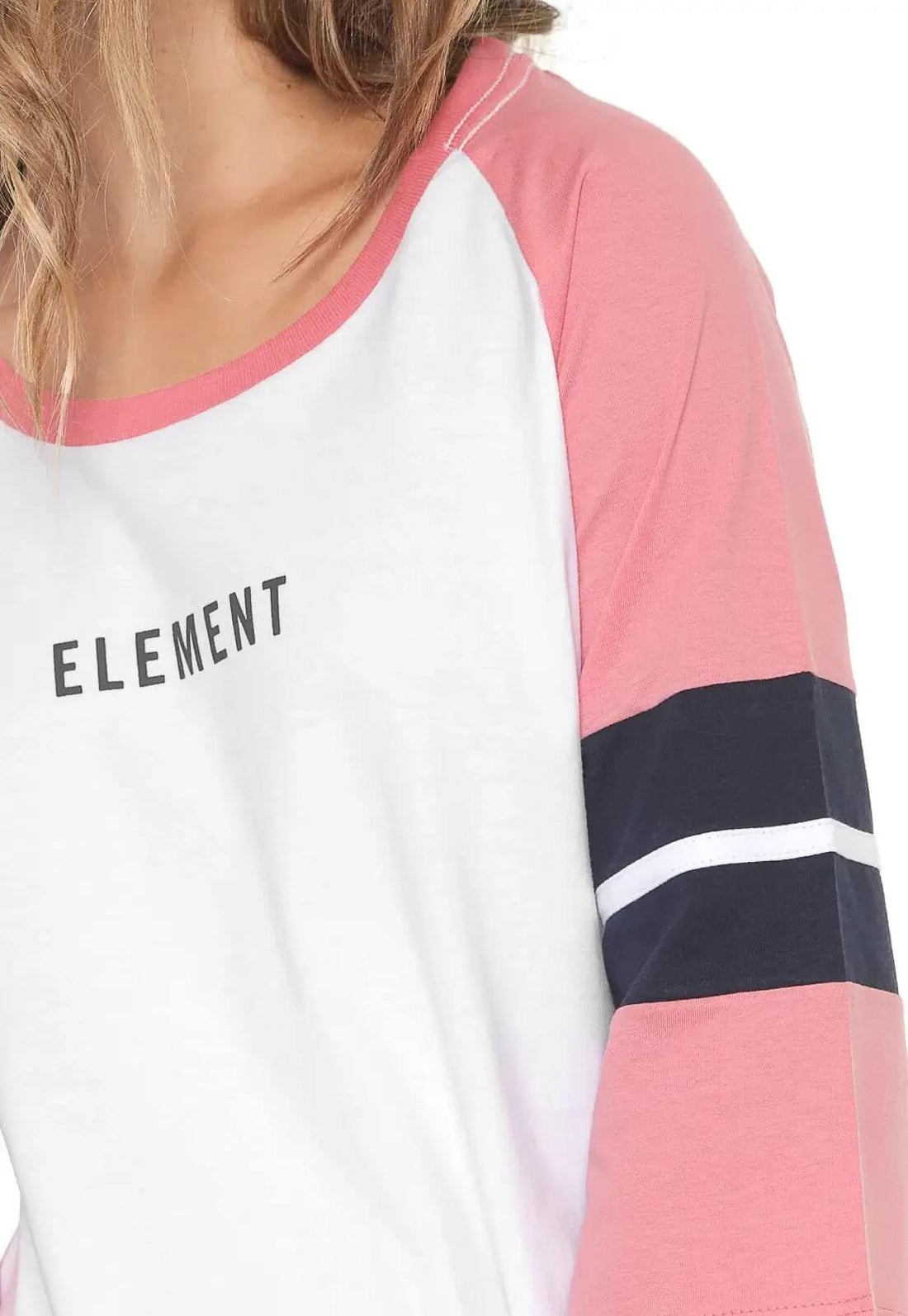 Blusa Manga Longa Candy Element - Rosa/branco