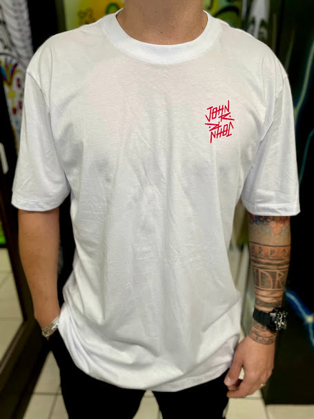 Camiseta Masculina John Roger Bear JR - Branco