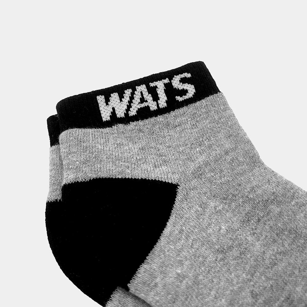 Meia Soquete Box Cinza Mescla Wats Company