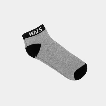 Meia Soquete Box Cinza Mescla Wats Company