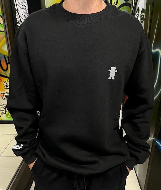 Moletom Careca Grizzly Mini Og Bear Crewneck Black