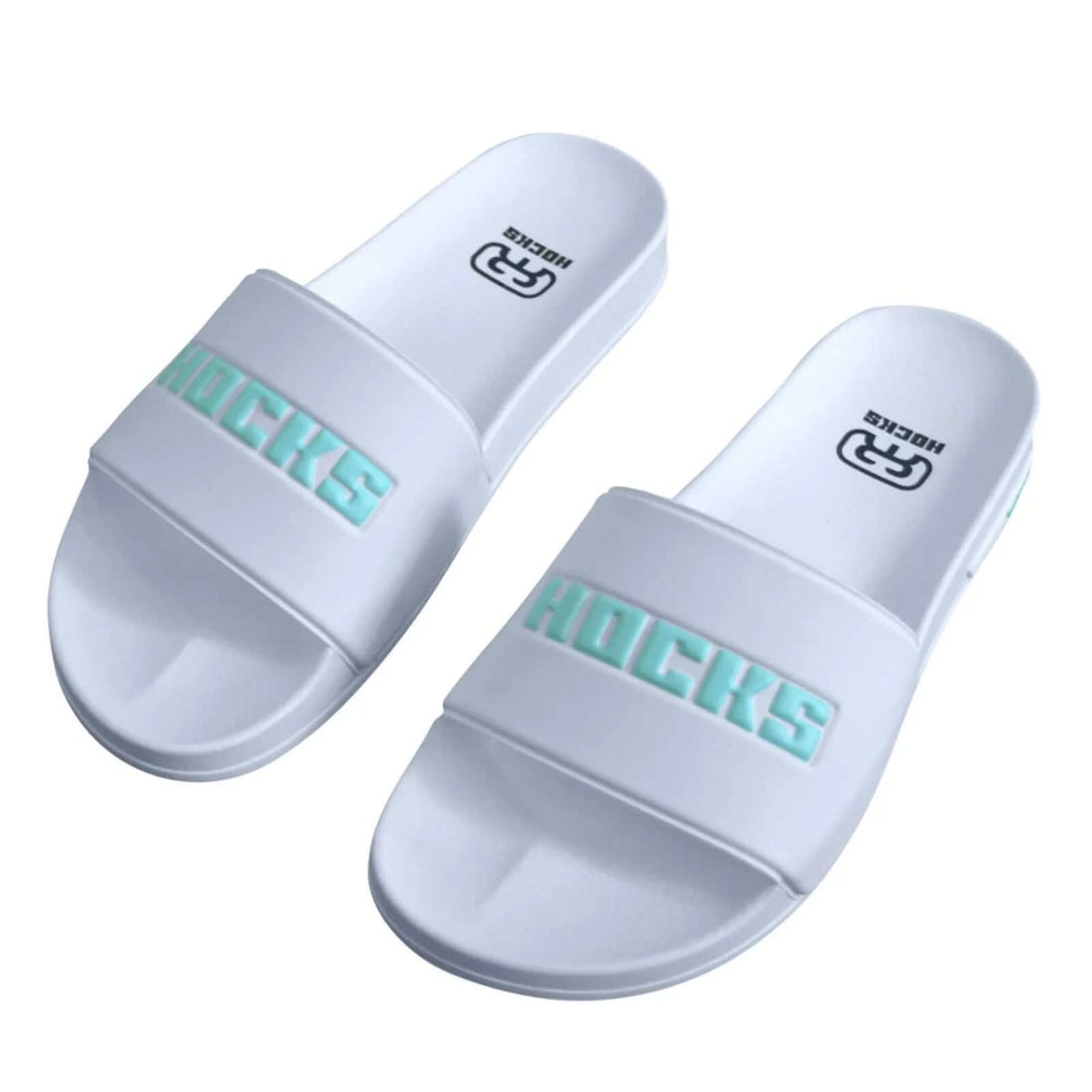 Chinelo Slide White Aqua Hocks Skate