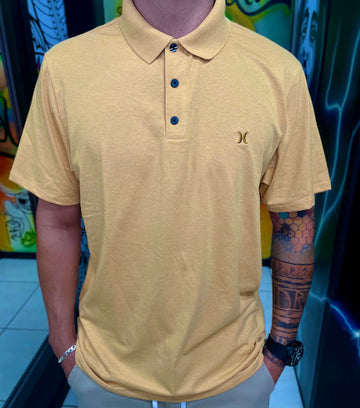 Polo Hurley Melange Mescla Amarelo