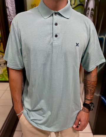 Polo Hurley Melange Mescla Azul