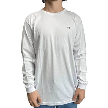 Camiseta Manga Longa Logo Malha Hocks Skate - Branca