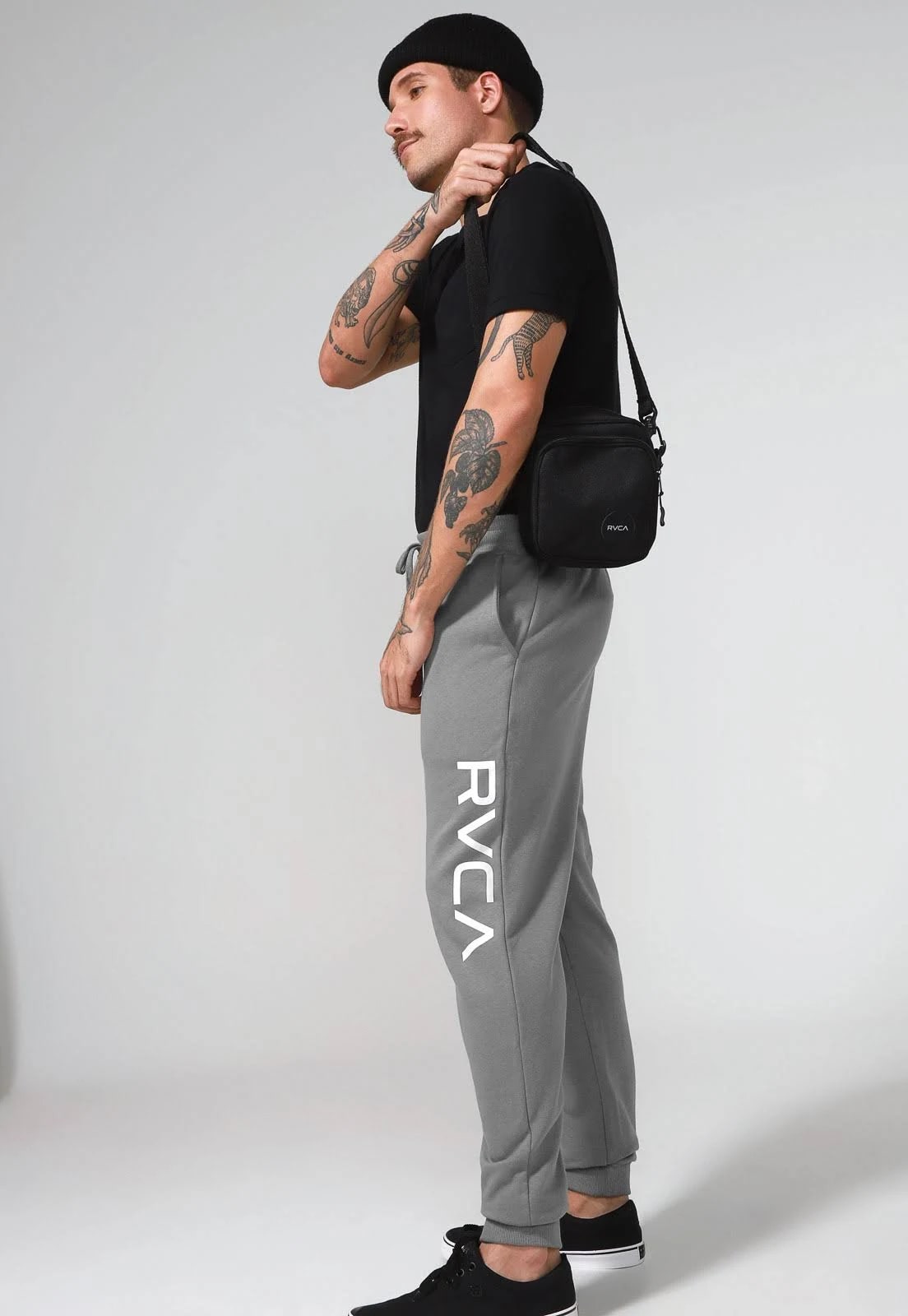 Calça Moletom Standard Rvca - Cinza Outlet