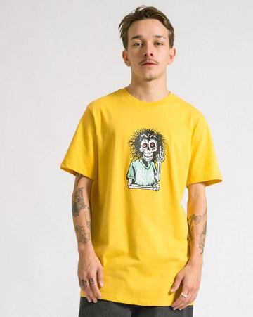 Camiseta Skunky Volcom Slim Fit - Amarela